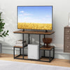 Rustic TV Console Table for 50 Inches TVs Industrial Sofa Table Display Rack