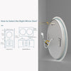 LUVODI 32" LED-Bathroom Mirror with Lights Bluetooth Speaker, Anti-Fog, Dimmable