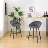 1/2/4/6x Velvet Bar Stool Breakfast Chair High Counter Barstool Pub Restaurant
