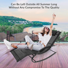 Outdoor Garden Rocking Chairs / 2 Styles Includes Pillow or Side Bag/Steel Frame