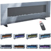 50 in Inset Media Wall Electric Fireplace Insert/Wall Mounted Fire 12 LED Colors