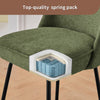 2X Breakfast Bar Stools Thickened Pad Linen Dining Chairs for Counter Kitchen