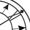 60cm Extra Large Luxury Arrow Wall Clock Giant Big Open Face Round Silent Clock