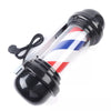 20'' Barber Pole Rotating Light Hair Salon Sign Red White Blue LED Lamp Outdoor