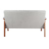 2 Seater Wooden Sofa Settee Couch Armchair Accent Chair Button Back Living Room