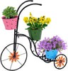 Bicycle Planter Metal Plant Stand Garden Bike Flower Pot Cart Holder Basket Deco
