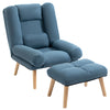 Occasional Recliner with Ottoman, 3-Position Adjustable Reclining Lounger Chair