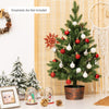 2FT Tabletop Artificial Mini Tree Decoration W/ 50 Branch Tips