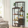 Rack Freestanding Floor, 5-Tier Wine Baker Rack Display Shelf
