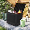 All-Weather Patio Plastic Storage Bin with Lockable Lid-Black