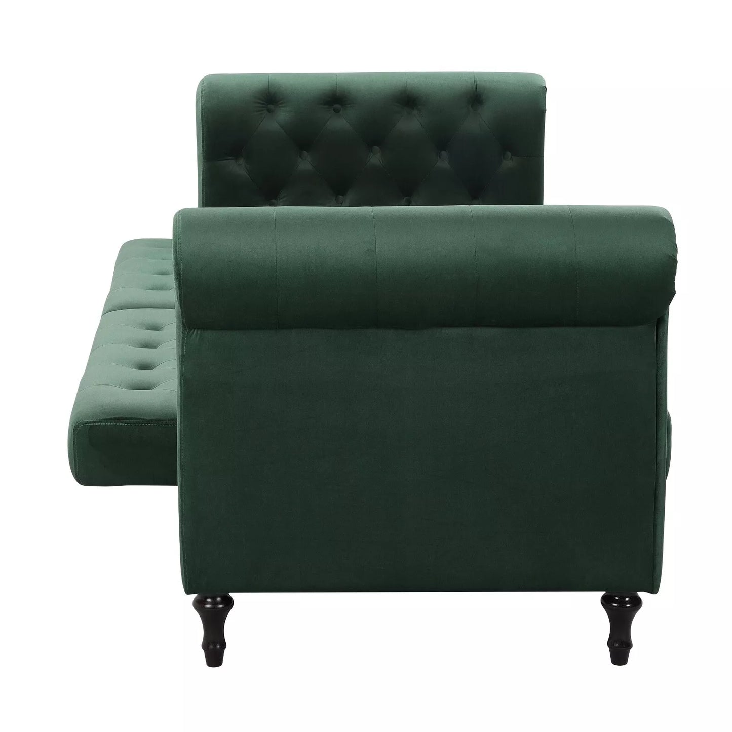 Sofa Bed Velvet Chesterfield 3 Seater Style Green Blue Grey Sofabed Button Back