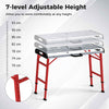 Portable and Folding Work Table Welding Bench Adjustable Workbench