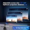 Smart Mini Projector with WiFi and Bluetooth 4K Video Portable Ceiling Projector