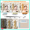 Vanity Dressing Table Set Makeup Desk with 3-Color LED Lighted Mirror 6 Drawers