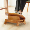 Adjustable Wood Foot Rest Under Desk Office Footrest Leg Rest Computer Ergonomic