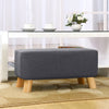 Dark Grey Bench Shoes Chaning Stool Kid Chair Long Footstool Living Room Bedroom