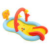 Family Paddling Pool Inflatable Purling Cooling Swimming Blow Up Pond with Slide