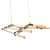 Clothes Airer Pulley Ceiling 6 Lath Hanging Traditional Mounted Dryer 1.2m Black