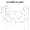 Luxury Garden 4 Seater 115cmx73cm = Round Dining Set - Outdoor Rattan Furniture