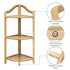 3-Tier Corner Ladder Shelf Freestanding Bookshelf Display Plant Stand Rack