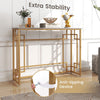Modern Console Table Faux Marble Narrow Entryway Hallway Table Accent Desk 110cm