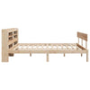 Bed Frame with Headboard 150x200 King Size Solid Wood Pine B4I6