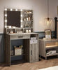 Dressing Table With Mirror And 10 LED Lights, Makeup Vanity Large Drawer Light