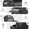 Riser & Recliner Armchair Leather 8 Point Electric Heated Massage Sofa Arm Chair