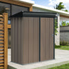 Garden Storage Shed Lockable Door Sloped Roof Outdoor Utility Tool Cabinet House