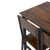 Modern Dining Table & Chairs Set 4 Seater Metal Frame Home Kitchen Furniture Set