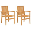 3 Piece Garden Dining Set Solid Wood Teak