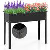 100 x 40 x 80 cm Outdoor Standing Gardening Box w/ Legs-Black