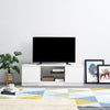 Modern TV Unit Cabinet TV Stand - Matt Body & High Gloss Doors LED Light Option