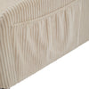 Corduroy 2 Seater Couch for Living Room Loveseat Sofa with 2 Pockets for Bedroom