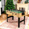 Combo Entertainment Game Table with Stackable Design-Natural
