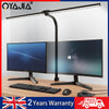 LED Double Head Desk Lamp 24W Foldable Reading Desk Light Dimmable Eye Careing