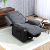 Power Lift Riser and Recliner Chair with Remote Control, Dark Grey