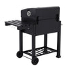 Outdoor Charcoal Smoker Garden BBQ Grill Side Shelf Barbecue Utensil With Wheels