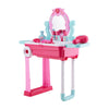 Girl Pink Vanity Table Children Kids Dressing Mirror Makeup Toy Pretend Play Set