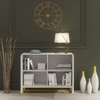 Modern Sideboard I 100cm I White I Fluted Fronts I Gold Legs I Storage Cabinet