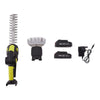 2 IN1 Cordless Hedge Trimmer Grass Shear Garden Handheld Hedge Shrub Cutter
