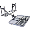 PORTABLE FOLDING CAMPING TABLE PICNIC OUTDOOR CHAIR STOOLS SET TRESTLE COMPACT