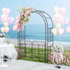 Garden Decoration Trellis Pergola with Gate w/Multiple Side Crossbars
