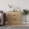 60/80cm Chest of 3 Drawers Compact Storage Bedside Cabinet Bedroom Furniture