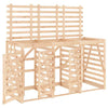 Triple Wheelie Bin Storage Solid Wood Pine M5S3