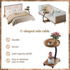 C-Shaped Compact Sofa Side End Table Coffee Laptop Table Living Room Bedroom UK