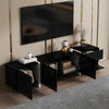 TV Stand Cabinet TV Unit with Low Panel Modern TV Cabinet for Living Room Black