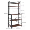 Multifunctional Kitchen Shelves Bookshelf Plant Stand Workstation Free Standing