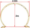 Large Moon Gate Wedding Party Walk Through Arch Frame Backdrop Garland Standing