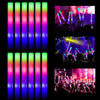 100PCS Premium Light Up LED Foam Glow Stick Flashing High Quality MultiColor UK